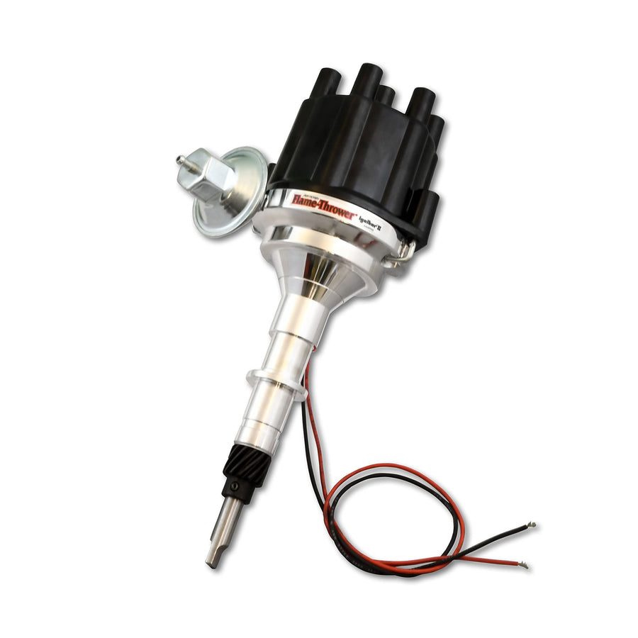AMC/Jeep/IH L6 Vac Blk Cap Pertronix D161700 Flame-Thrower Billet Distributor