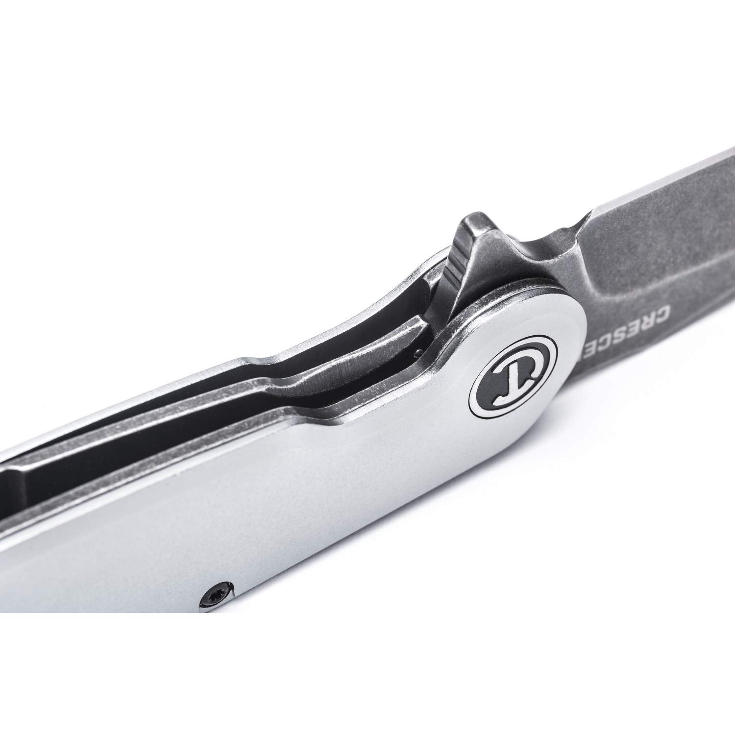 Crescent Harpoon Blade 3-1/2 Inch Aluminum Handle Pocket Knife - CPK350A