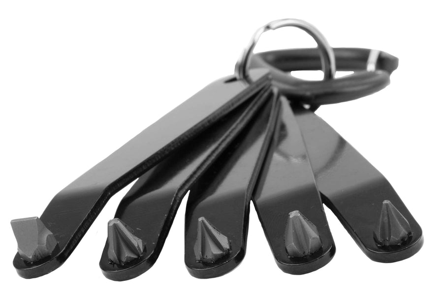 Low Profile Performance Tool W30977 Offset Screwdriver Set with 5 Popular Sizes, Corrosion-Resistant Steel Handles, and Compact Storage
