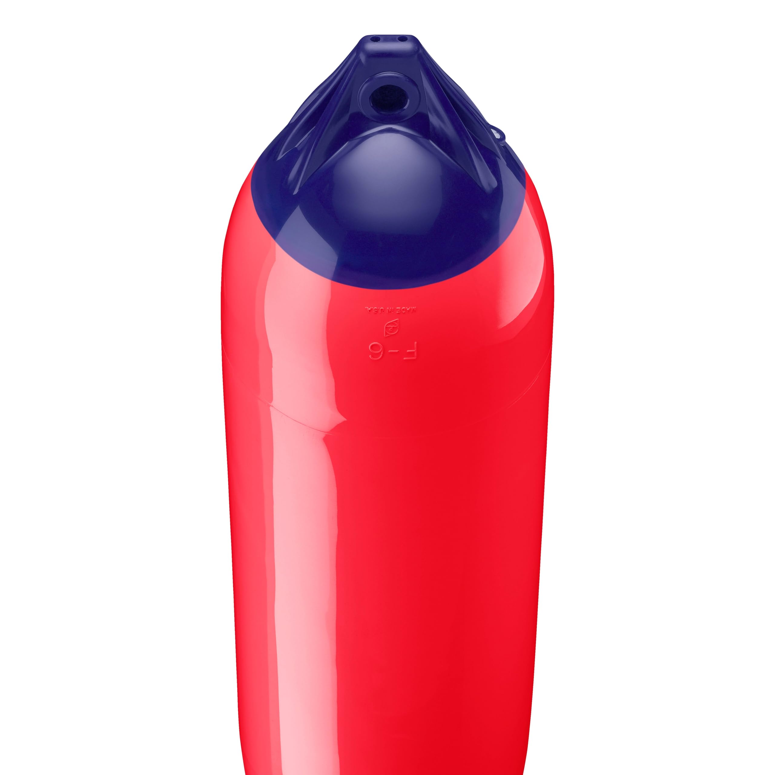 F-6 Standard Polyform Boat Fender Blue Ropehold - Red