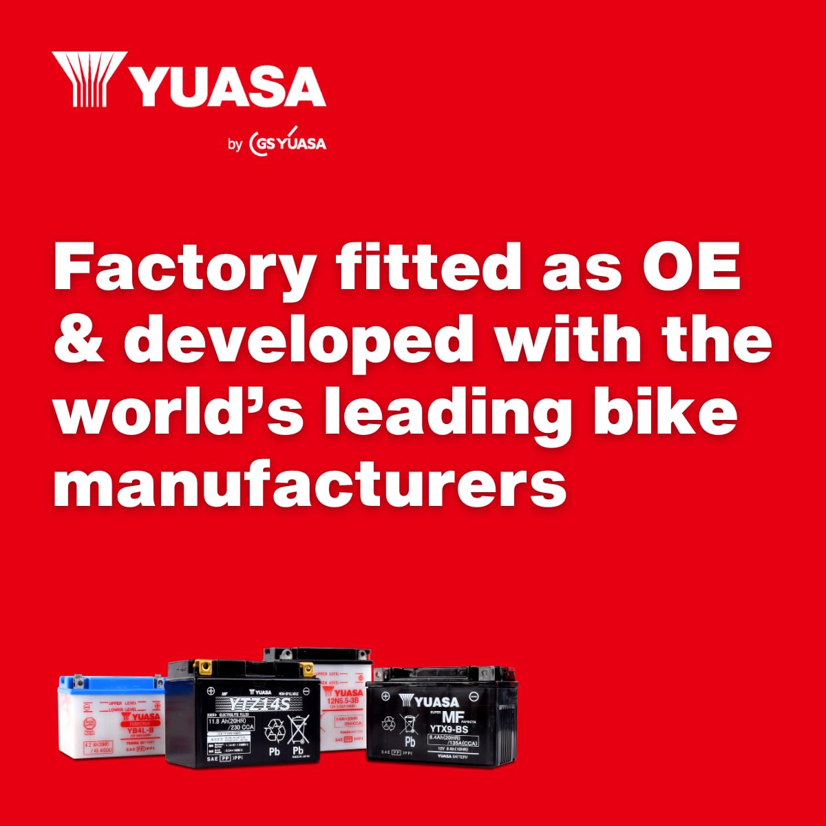 Yuasa YTZ7S Factory Activated YTZ High Performance AGM Battery