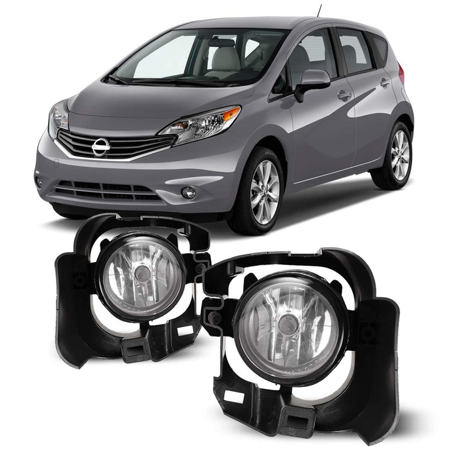 OEM Series Winjet for [2014 2015 2016 Nissan Versa Note] Driving Fog Lights + Switch + Wiring Kit