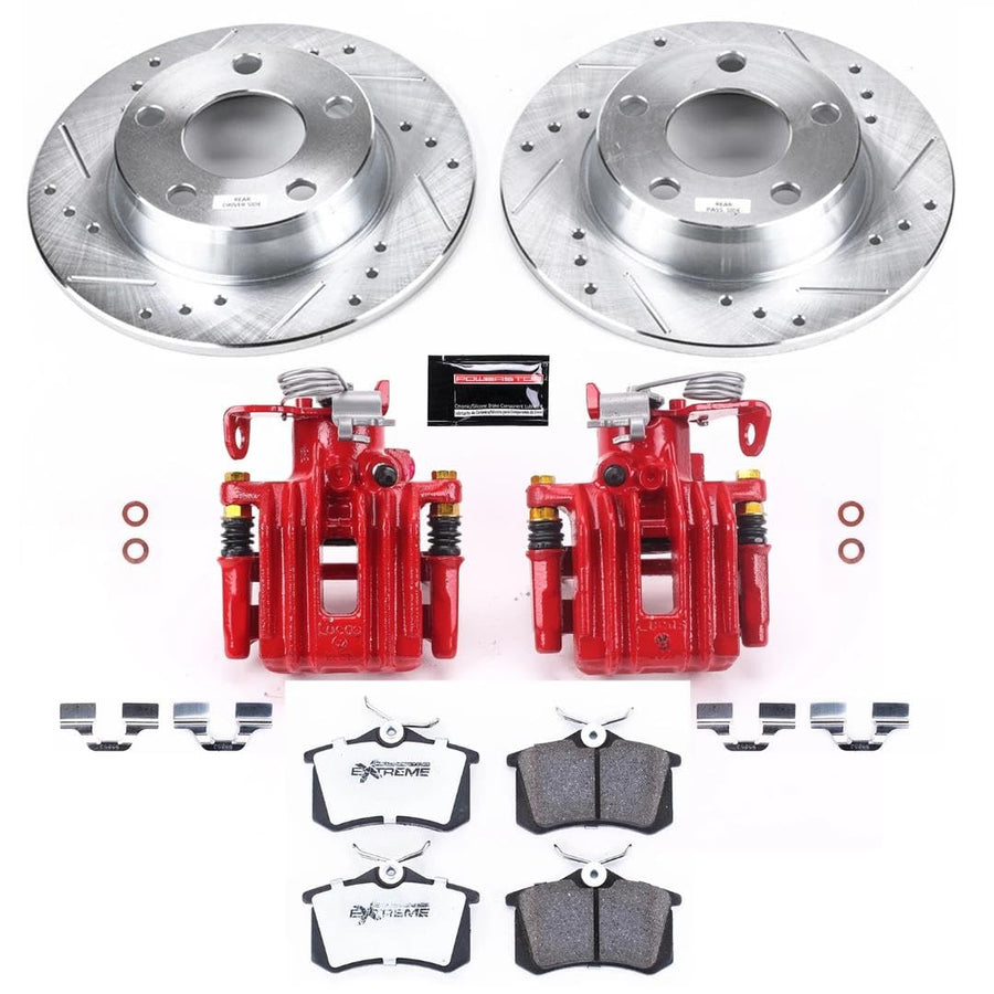 Power Stop Rear KC940-26 Z26 Street Warrior Brake Kit For Audi Allroad Quattro 2001-2005 [Model Specific]