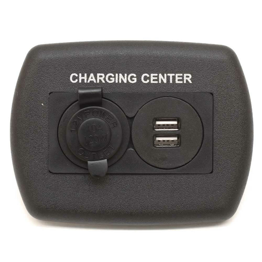 12V/USB JR Products Charging Center - Black