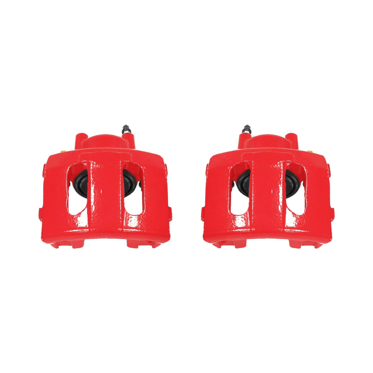 Power Stop S4339 High-Temp Red Powder Coated Front Pair of Calipers For 1991 - 2001 Jeep Cherokee Mid Size XJ | 1993- 1998 Grand Cherokee | 1990 - 2006 Wrangler [Application Specific]