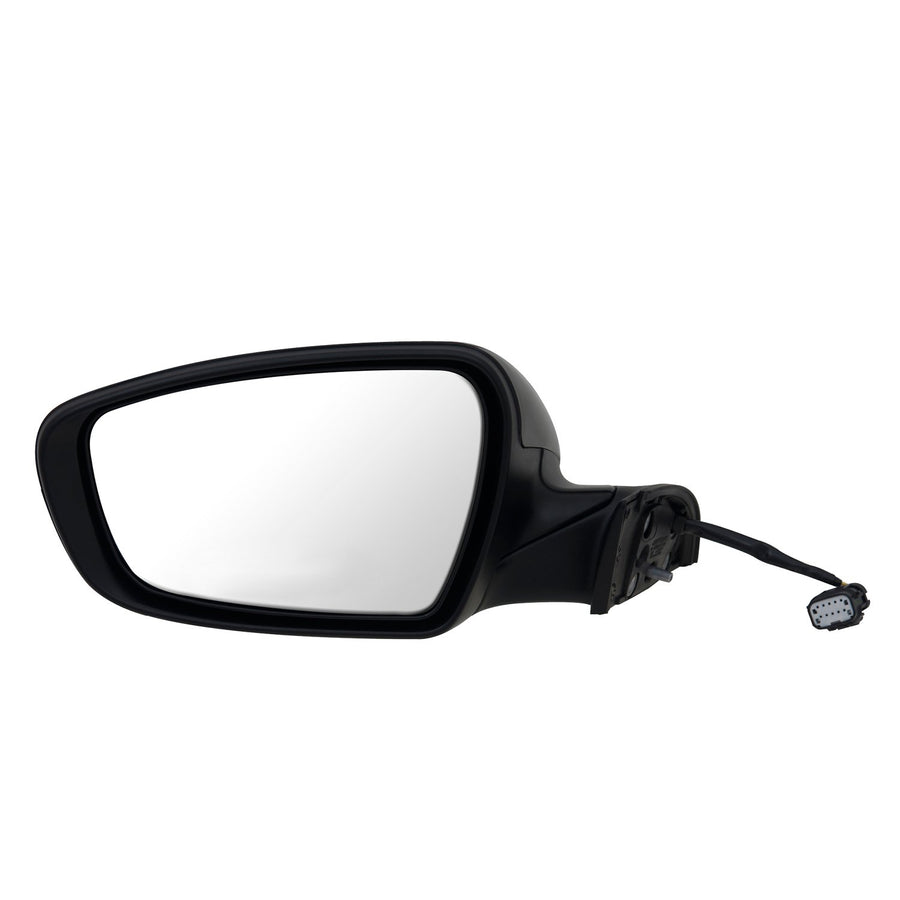 Fit System Mirror Driver Side for Kia Forte Sedan, Forte 5 Hatchback, Textured Black w/PTM Cover, Foldaway, w/o Puddle lamp, Heated Power
