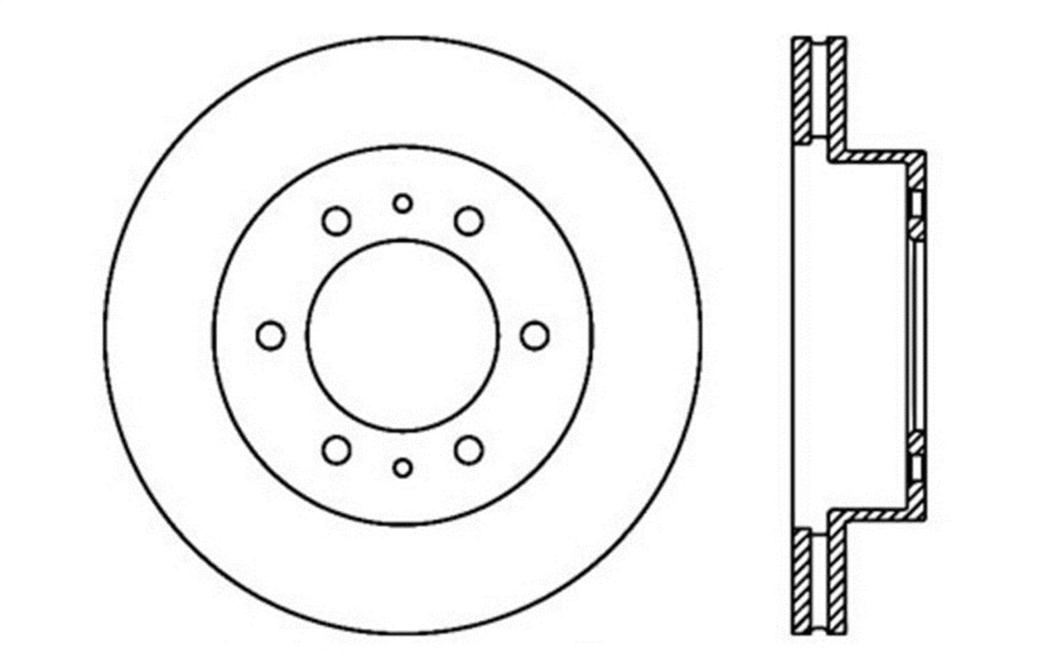 Sport Drilled/Slotted Brake Rotor StopTech 127.69001L (Front Left), 1 Pack