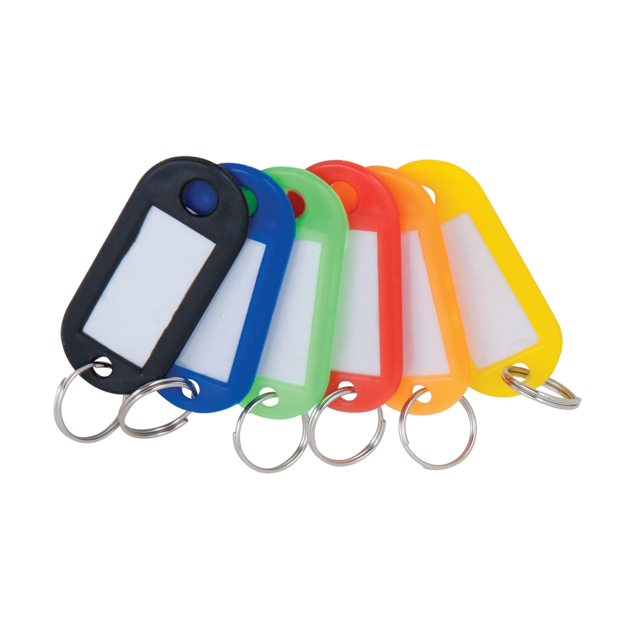 Color-Coded Performance Tool W3255 Keychain Tags with Label Inserts and Split Keyring for Easy Identification, 12-Pack