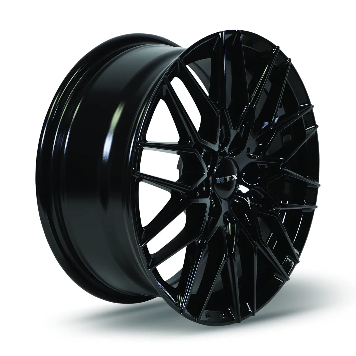 Custom RTX V20 Wheel - 16x7, 40 Offset, 5x114.3 Bolt Pattern, 73.1mm Hub - Gloss Black Rim