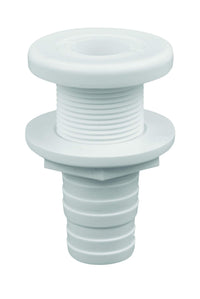 Durable Attwood 3874-3 Polypropylene Thru-Hull Connector Fitting, White Finish