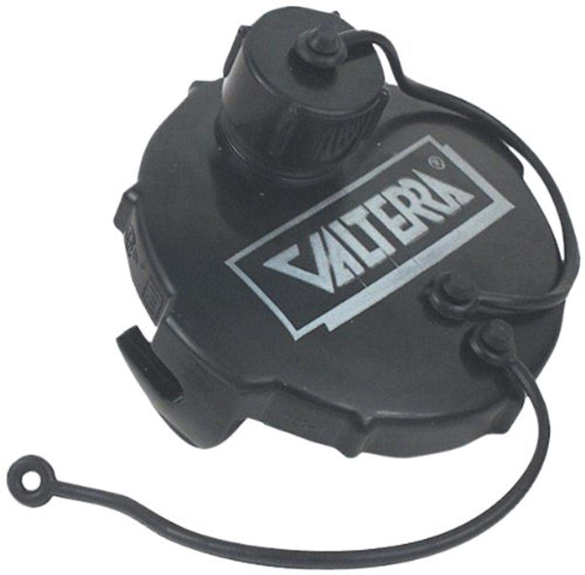 Waste Valve Cap Valterra T1020-1VP - 3" with Capped 3/4" GHT, Black (Carded)