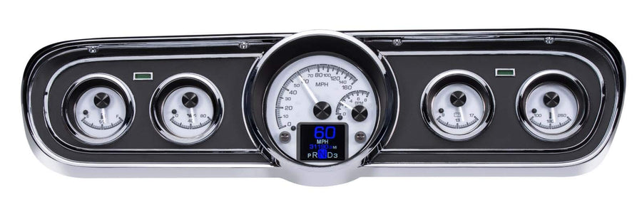 Dakota Digital Customizable 65 66 Ford Mustang Gauges Kit Silver Alloy HDX-65F-MUS-S