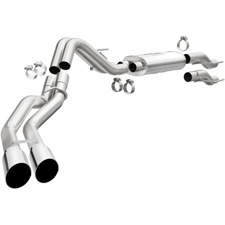 MagnaFlow Exhaust Performance System 19565: Cat-Back, Street Series, Compatible with 2015-2023 Ford F-150, Dual Same Side Behind Passenger Rear Tire Exit Style
