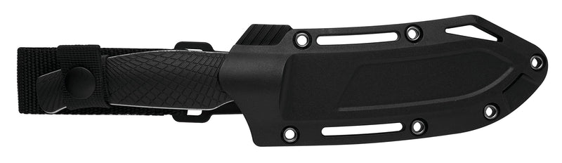 Camp 5 Kershaw Fixed Blade Knife, 4.75 Inch Blade, Full Tang (1083), Black