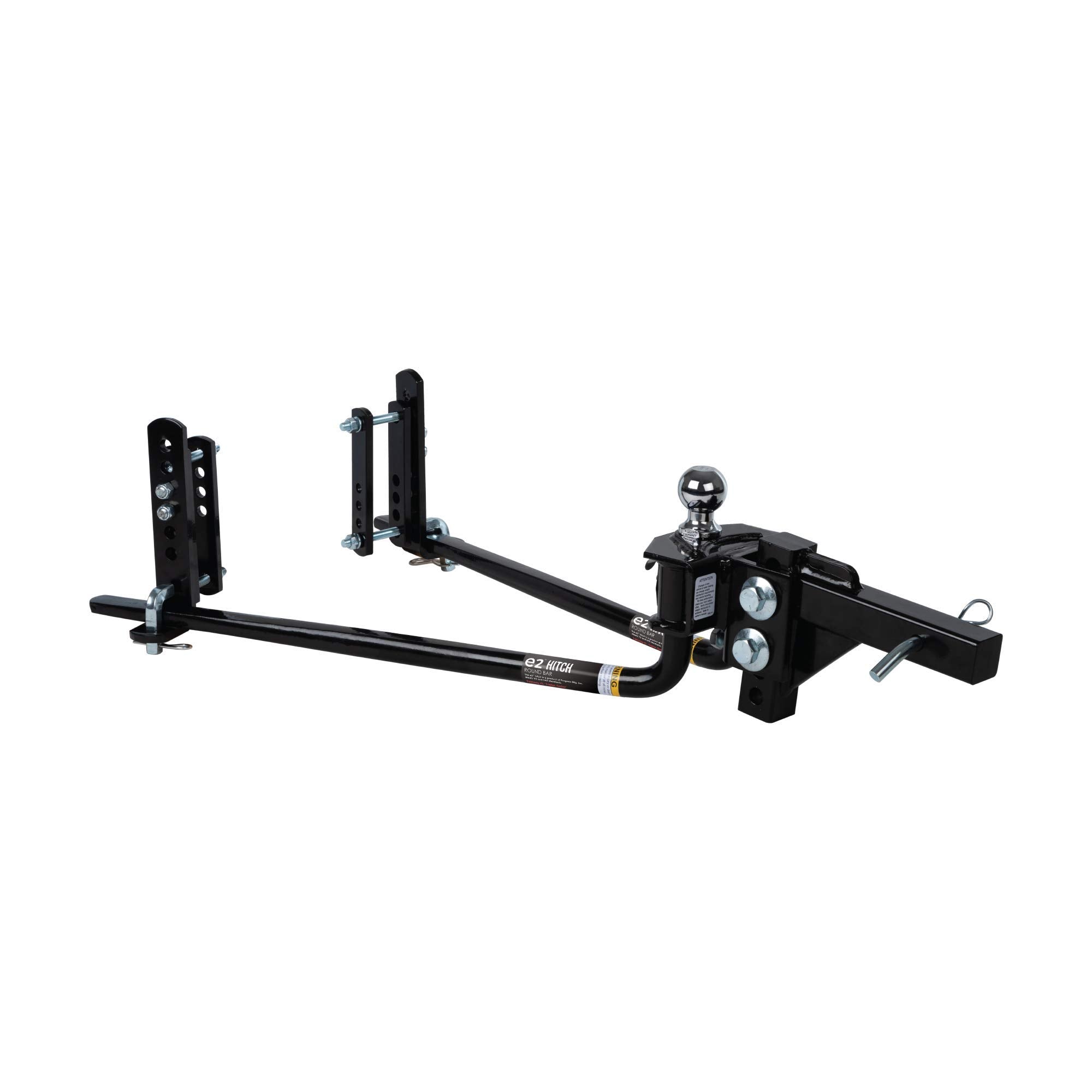Fastway e2 Sway Control Round Bar Hitch, 94-00-1000, 10,000 Lbs Trailer Weight Rating, 1,000 Lbs Tongue Weight Rating, Weight Distribution Kit Includes Standard Hitch Shank, Ball NOT Included