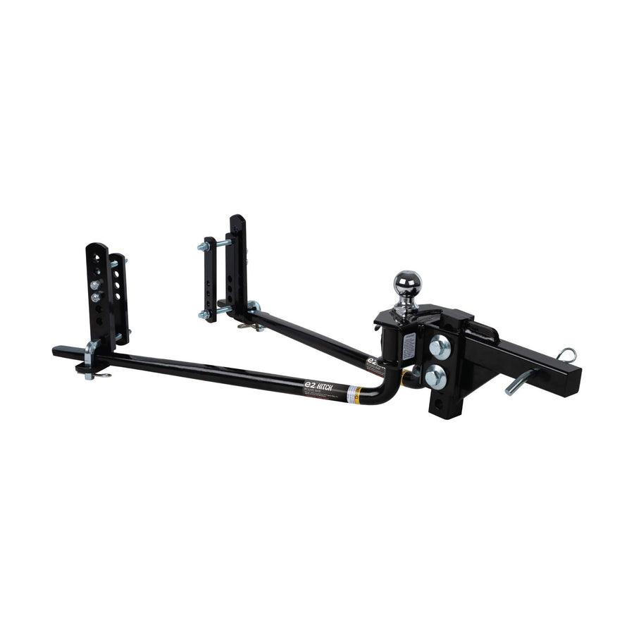 Fastway e2 Sway Control Round Bar Hitch, 94-00-0800, 8,000 Lbs Trailer Weight Rating, 800 Lbs Tongue Weight Rating, Weight Distribution Kit Includes Standard Hitch Shank, Ball NOT Included