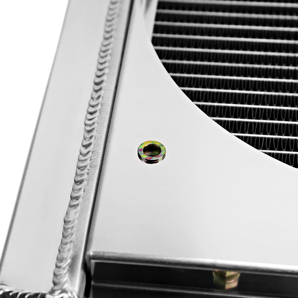 3 Row Radiator with Fan Shroud Spec-D Tuning Aluminum Compatible with 1982-2002 Chevrolet S10 Blazer V8