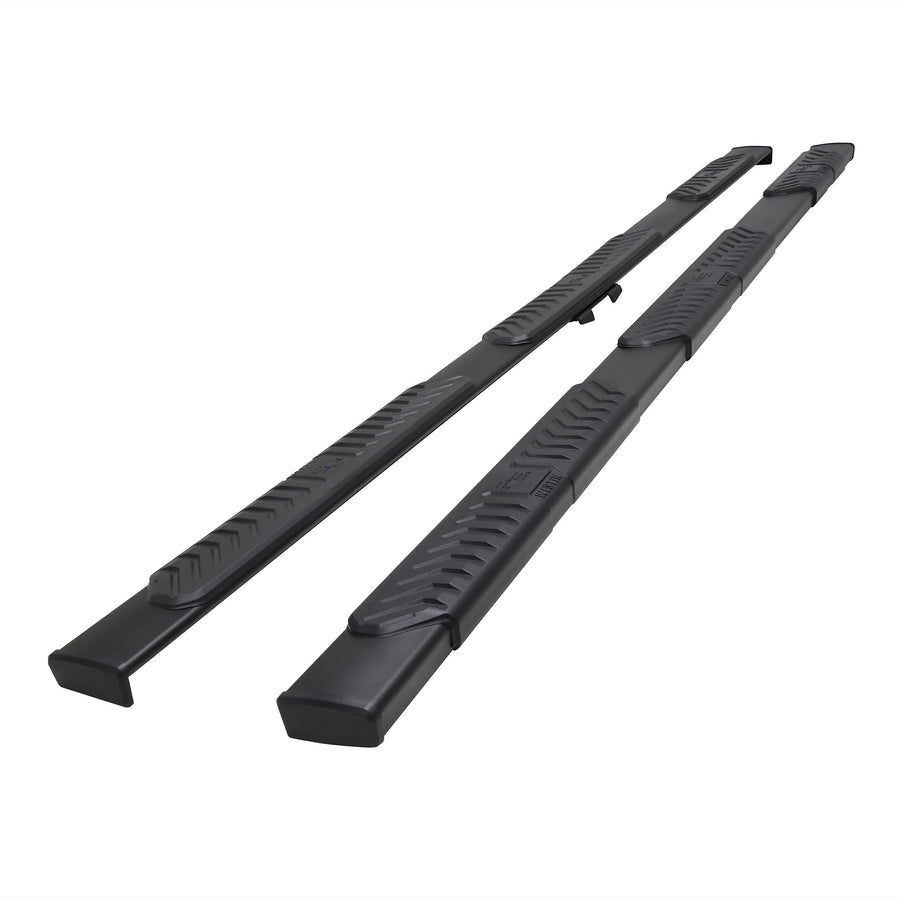 Westin R5 M-Series 28-5234765 Wheel-to-Wheel Nerf Bars XD fits 2020-2025 Silverado Sierra 2500 3500 Crew Cab 6'5" Bed Textured Black Pair