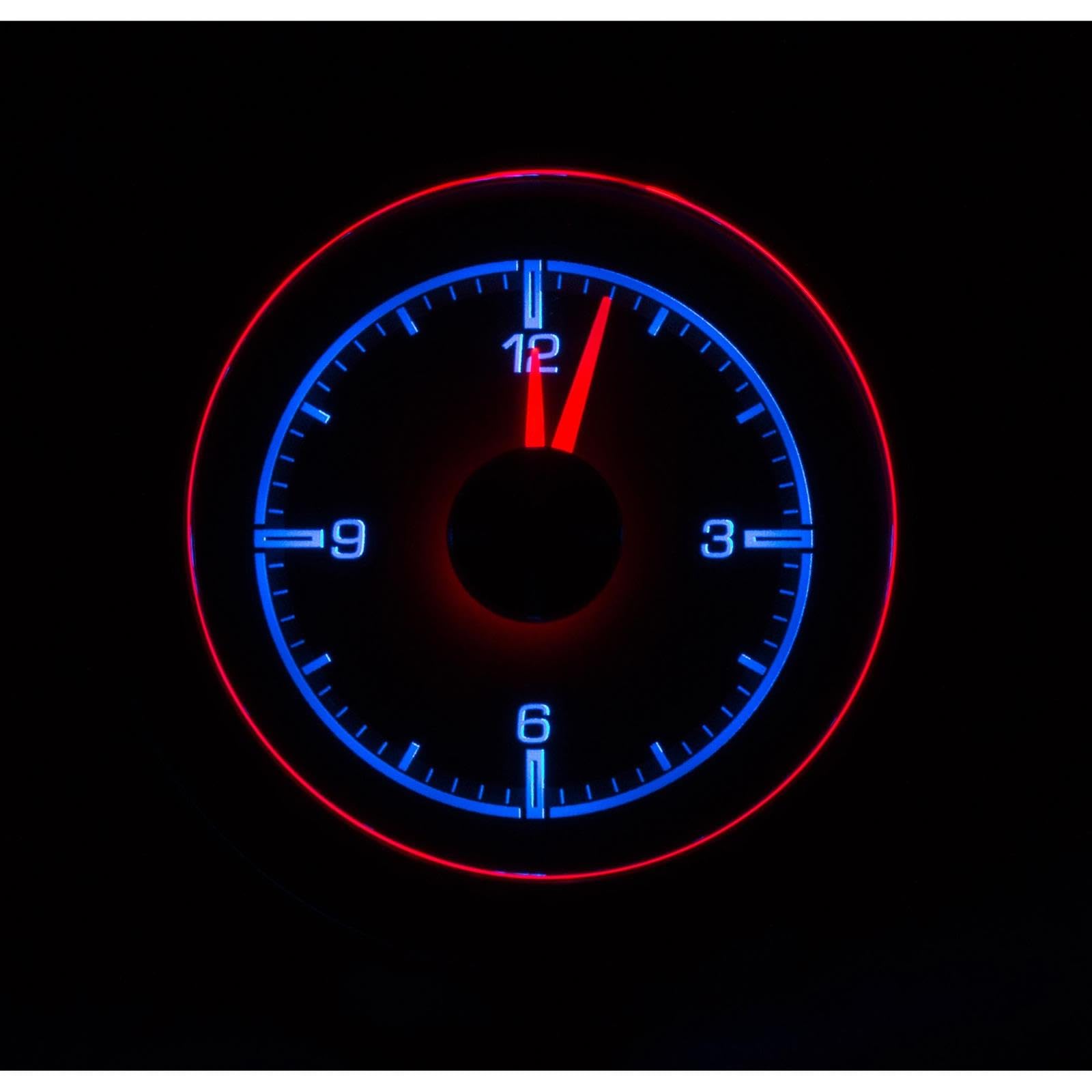 Dakota Digital 55 56 Chevy Analog Clock Gauge for HDX gauge Black Alloy HLC-55C-K