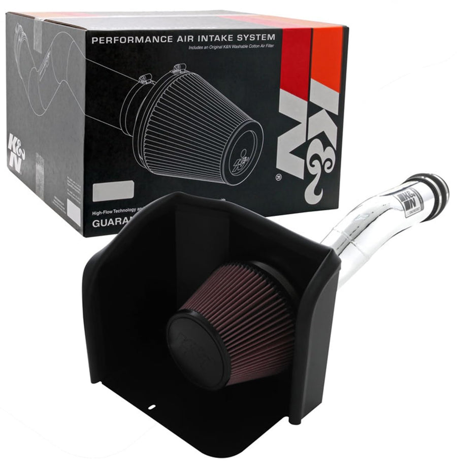 Cold Air Intake System K&N: High-Flow Air Filter, Increase Performance & Towing: Compatible with 2016-2023 TOYOTA Tacoma, 77-9039KP