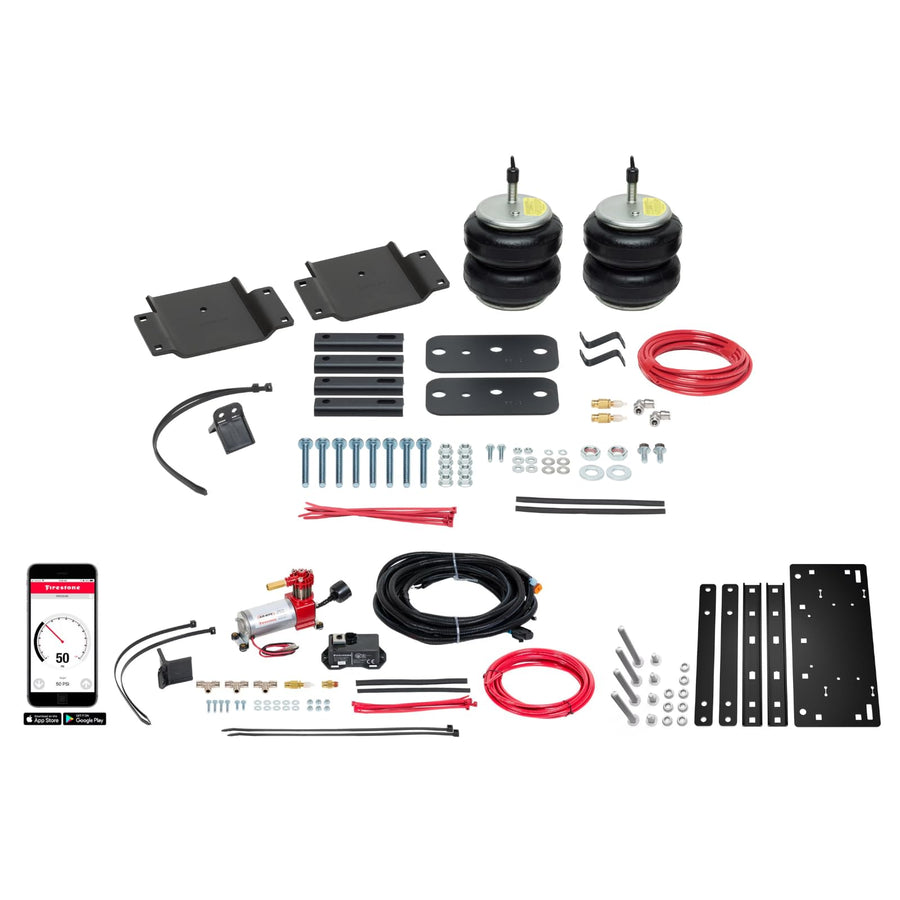 Airide Firestone 2872 All-In-One Wireless Rear Air Spring Kit fits 2007-2021 Tundra | Load Leveling Design | Up to 5,000 lbs Load Capacity | 5-100 PSI | Easy Installation