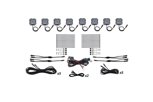 RGBW Rock Light Installer Kit Diode Dynamics (8-Pack)