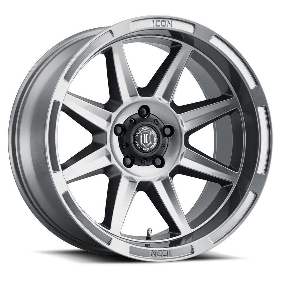 Gun Metal ICON Alloys Bandit, 20 x 10/5 x 5, 24mm Offset, 4.5" BS, 6020107345GM