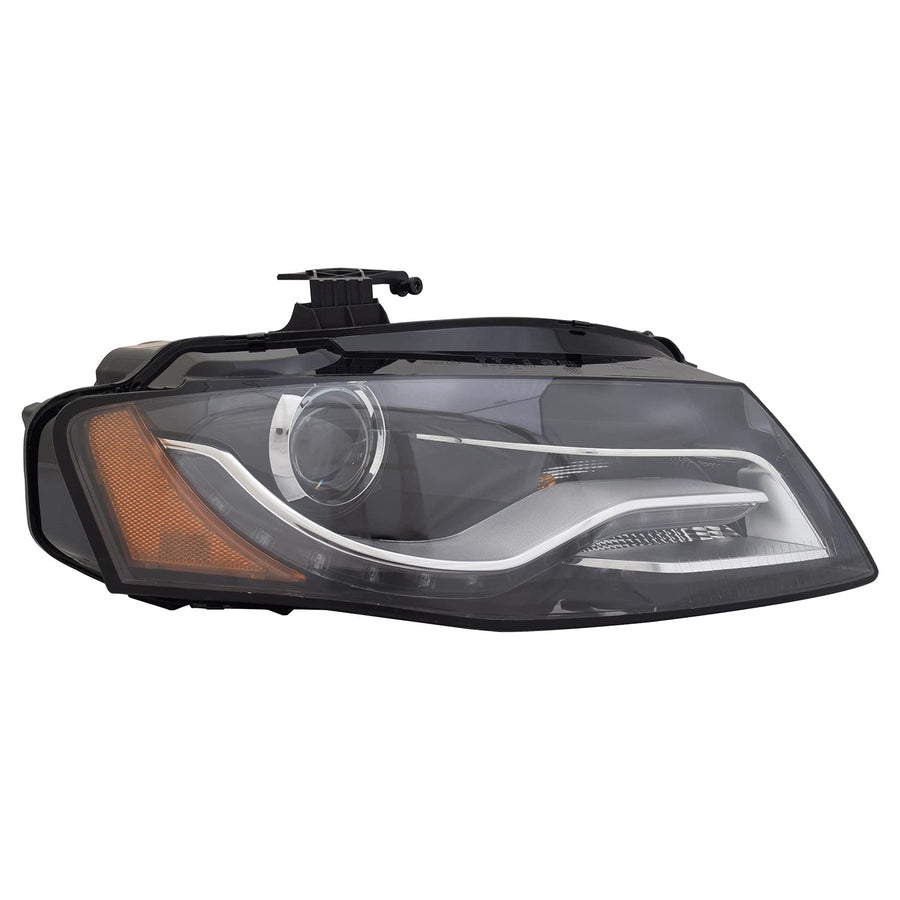 Right TYC Headlight Assembly Compatible with 2009-2012 Audi A4