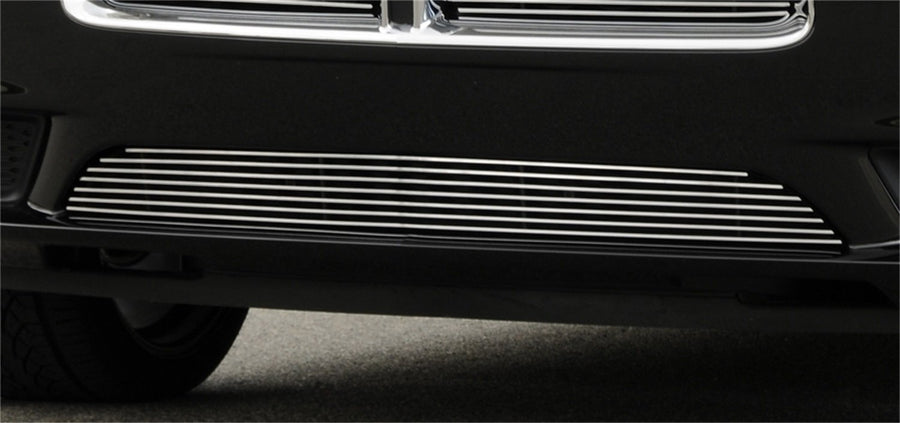 Horizontal T-Rex 25442 Aluminum Polished Finish Billet Bumper Grille Overlay for Dodge Charger
