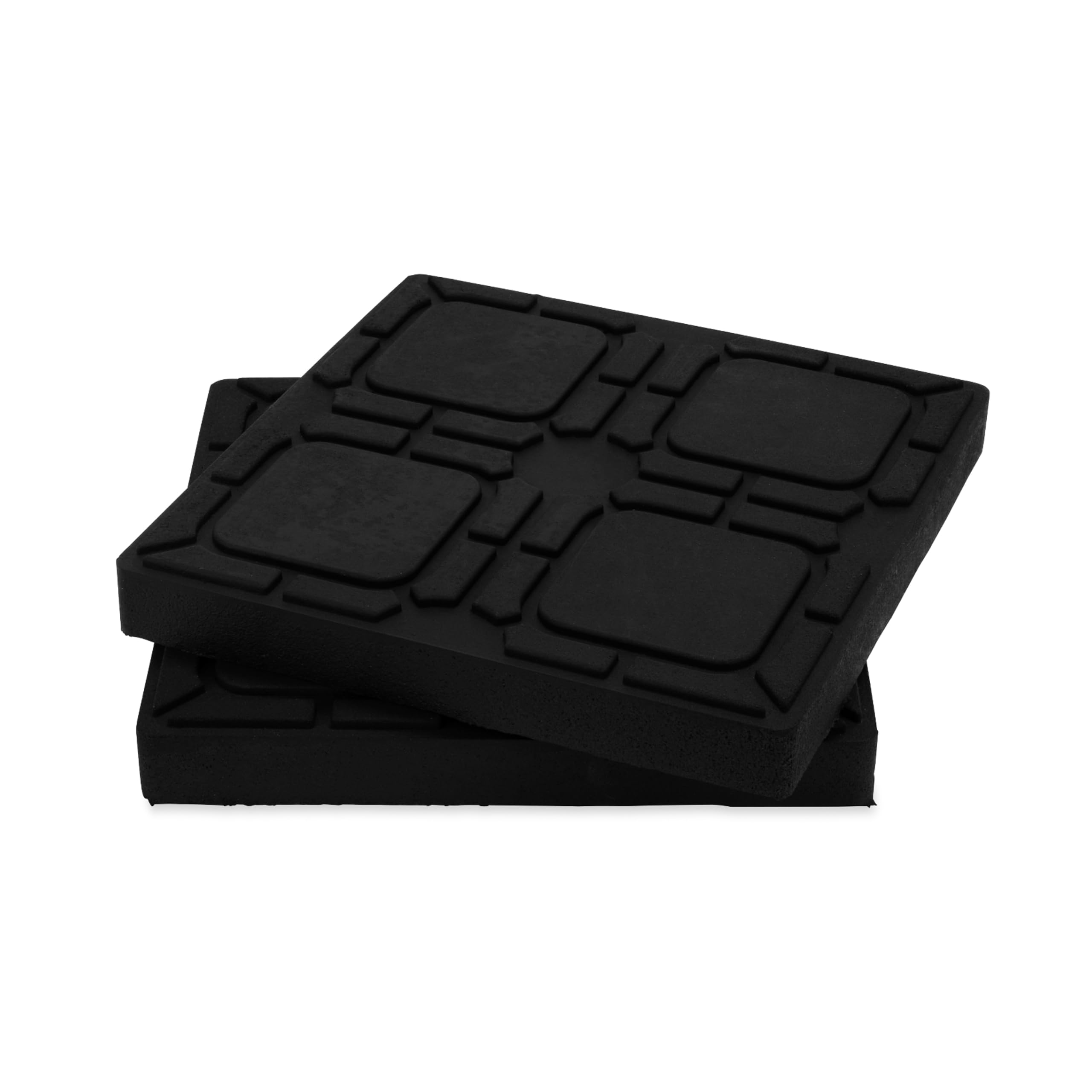 Camco RV Universal Flex Pads for Leveling Blocks - Prevents Sinking of RV Jacks & Stabilizers Into Soft Ground - RV Leveling Made Easy - Blocks Measure 8 1/2" x 8 1/2" (44600)