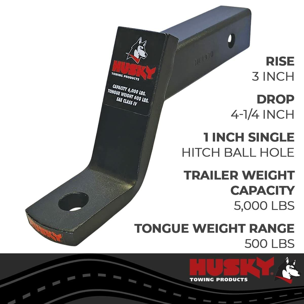 Husky 31358 Towing Trailer Hitch Ball Mount Accessories Hitch