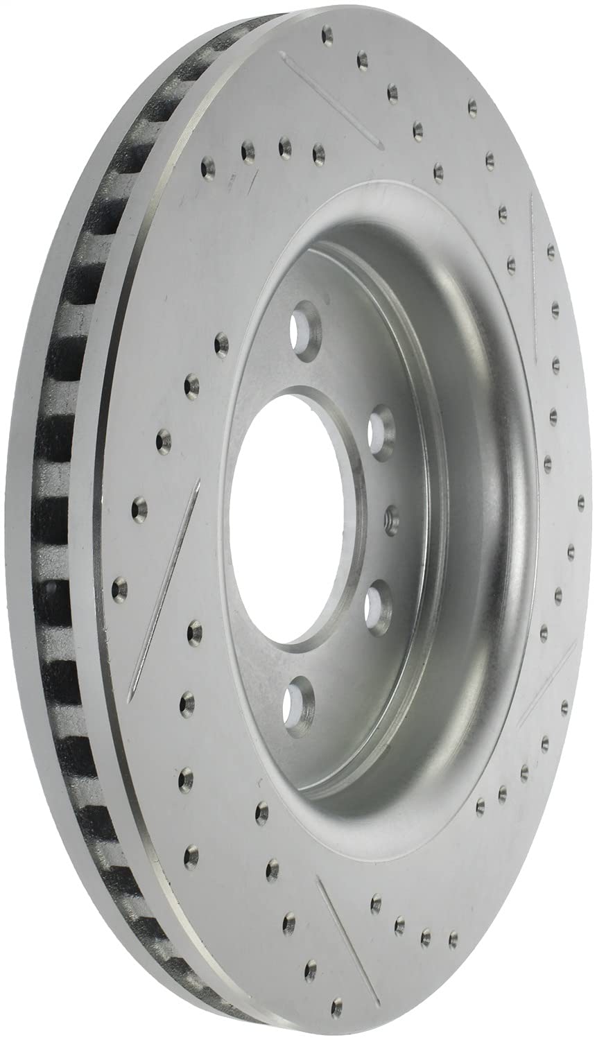 StopTech Select Sport 227.65119R Rear Right Drilled/Slotted Disc Brake Rotor - Fits Select Ford Expedition, F150 and Lincoln Navigator Vehicles
