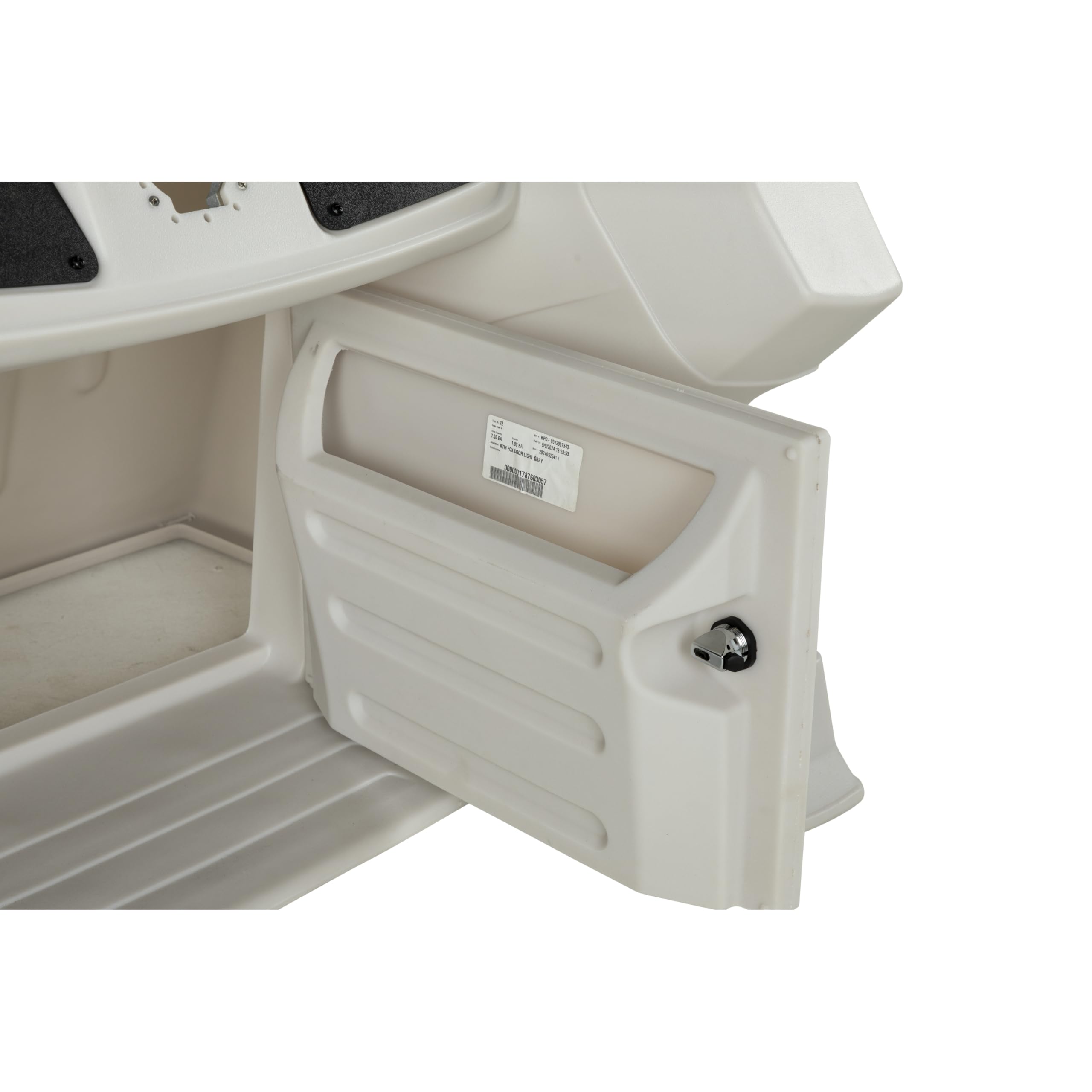 Lippert Pontoon Console Sunset Collection, Locking Dry Storage, Durable Rotationally Molded Poly Frame, Marine-Grade Hardware, Built-in Drainage Channels, 36.6" L x 37.25" W x 35" H - 2024052639
