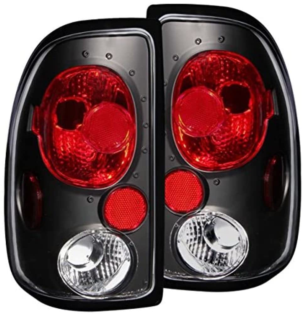Black Euro Tail Light Set-Clear Lens ANZO USA 211042
