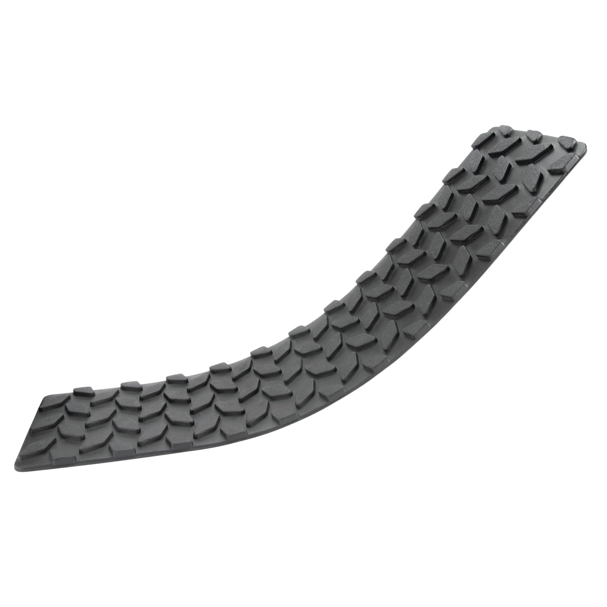 W1893 Performance Tool 4-Inch x 15-1/2-Inch Diamond Tread Rubber Step Mats - Non-Skid Adhesive Traction for Trailers, Trucks, Boats, and More