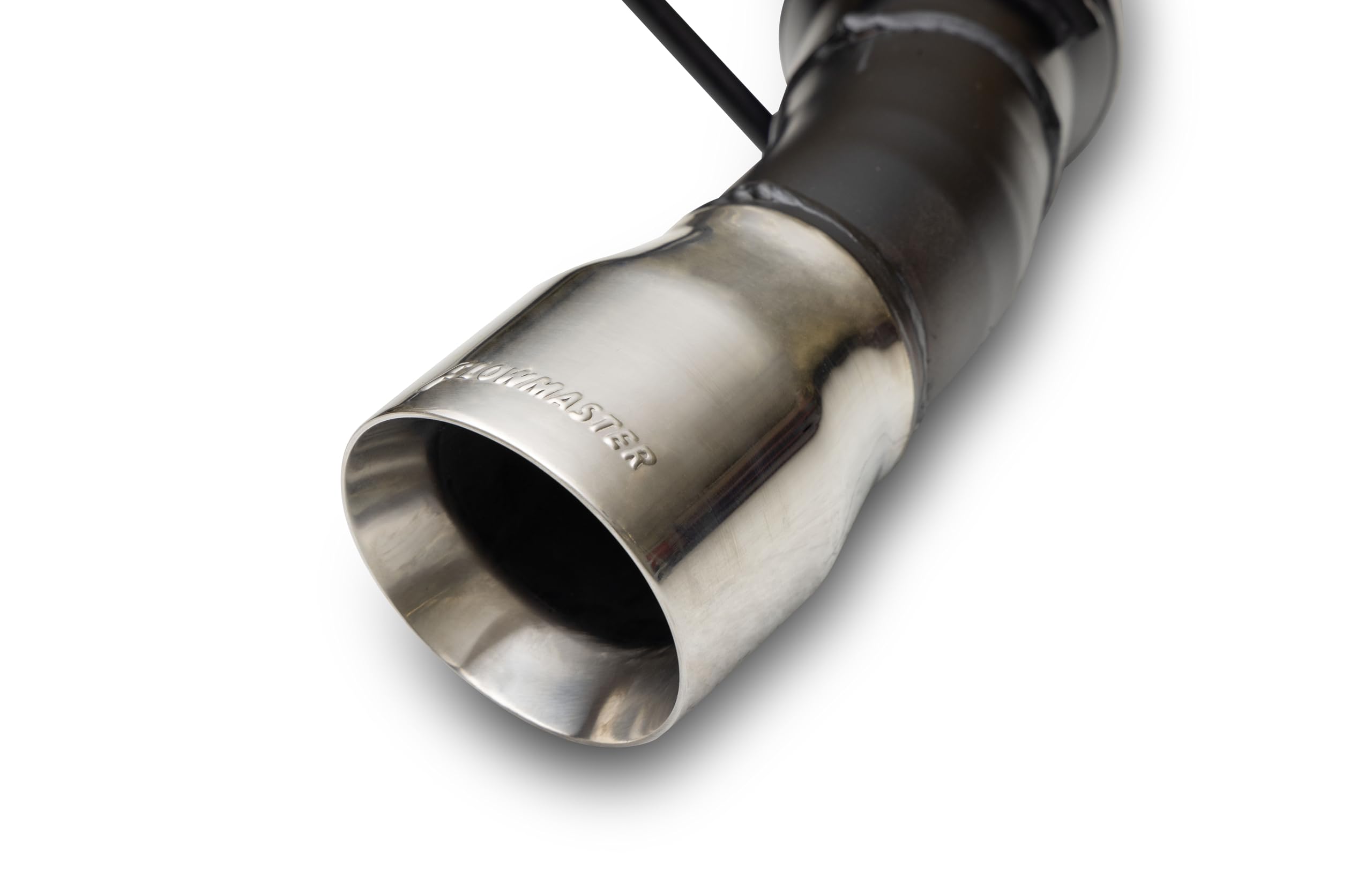 Outlaw Series Flowmaster 818163 Axle-Back Exhaust Kit 3 Inch 409 Stainless Steel with 4 Inch Polished Tips without Valves Compatible with 2024 Ford Mustang GT 5.0L Coyote and 2.3L EcoBoost