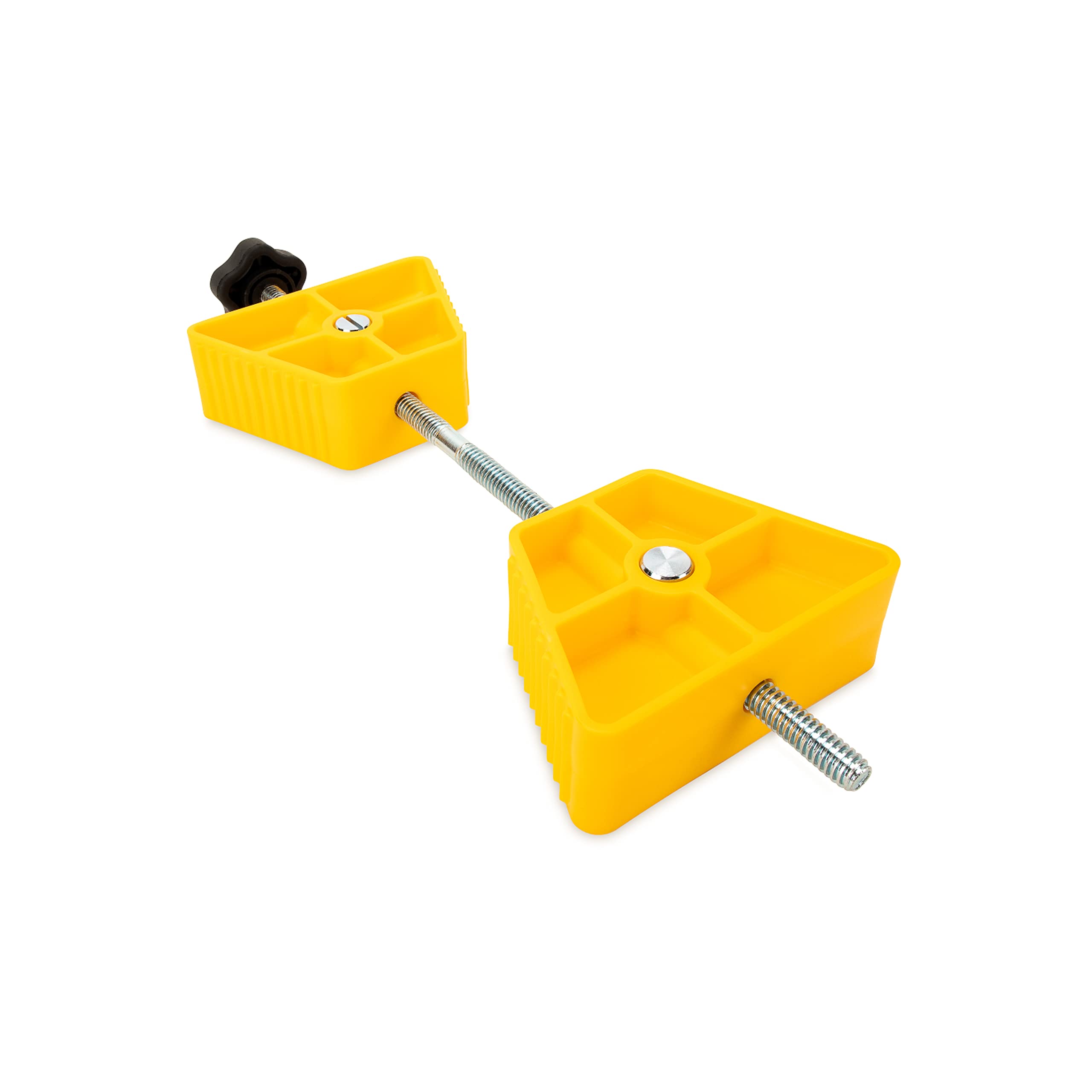 Camco RV Small Wheel Stop - Features a Lightweight Heavy-Duty Design with a Rubber Handle, Prevents Shifting of Trailer Tandem Tires While Parked or Re-Hitching, and Fits 26” to 30” Tires (44652)