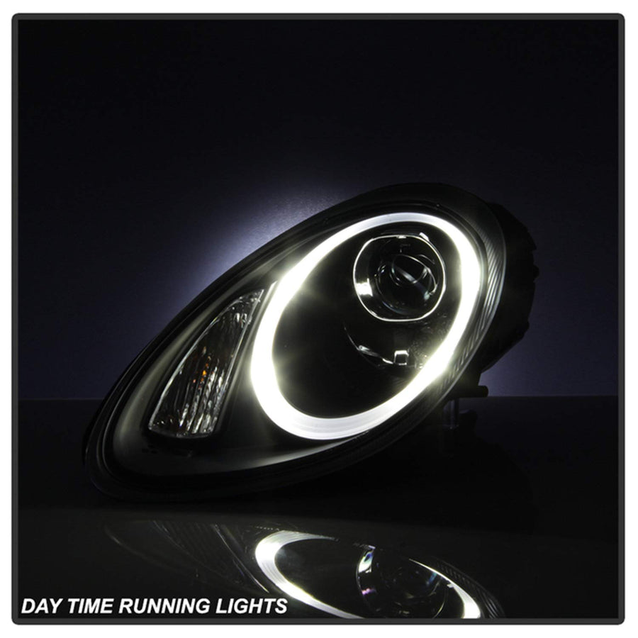 Projector Headlight Spyder Auto PRO-YD-P98705-HID-DRL-BK, 1 Pack