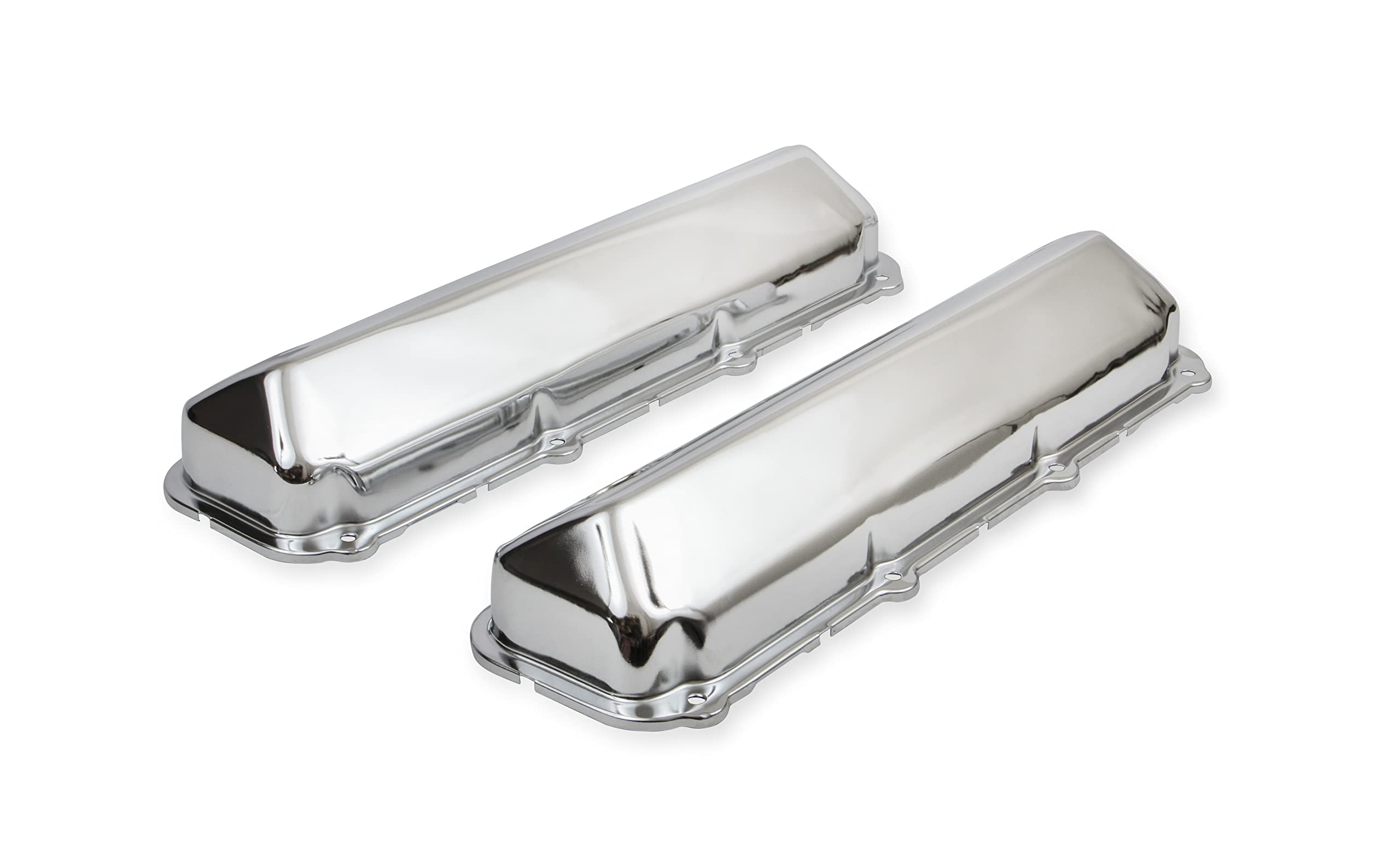 Chrome Valve Covers Mr. Gasket 9413 with Baffle