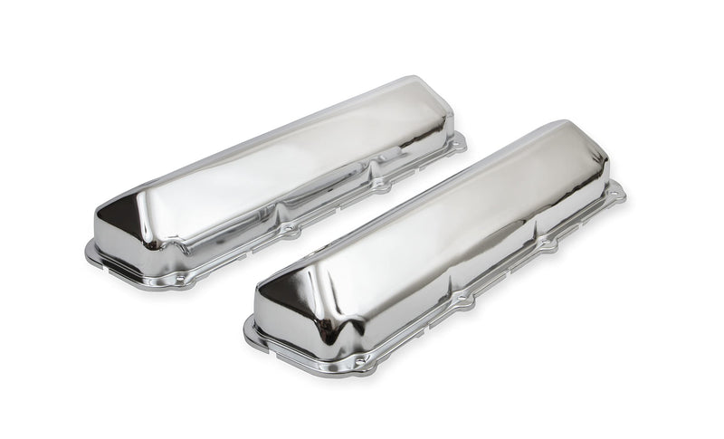 Chrome Valve Covers Mr. Gasket 9413 with Baffle