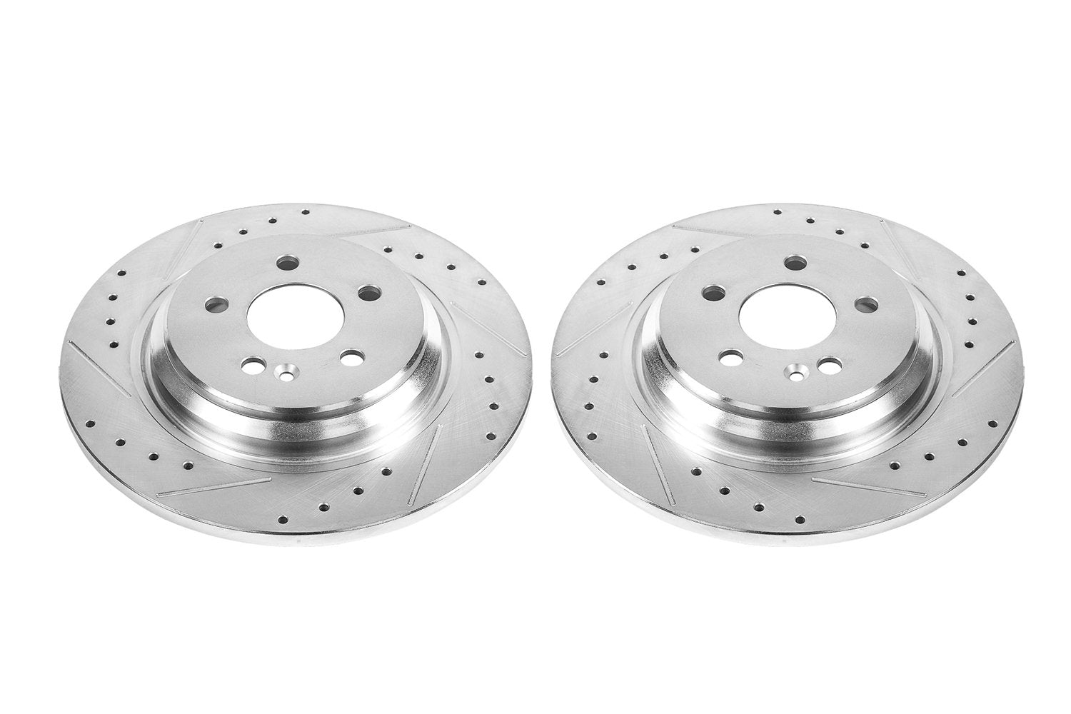 Rear Power Stop EBR640XPR Drilled and Slotted Evolution Rotor (Pair)
