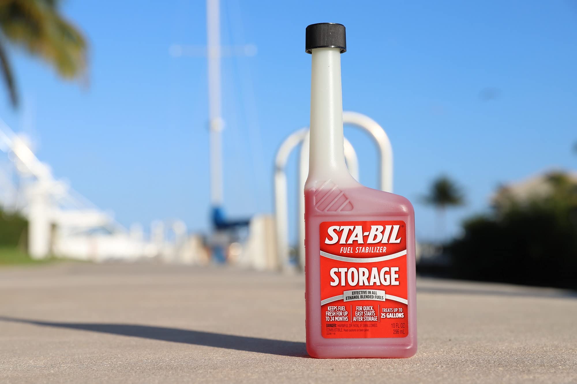 STA-BIL Fuel Stabilizer Storage - Keeps Fuel Fresh for 24 Months - Prevents Corrosion - Gasoline Treatment that Protects Fuel System - Fuel Saver - Treats 25 Gallons - 10 Fl. Oz. (22206)