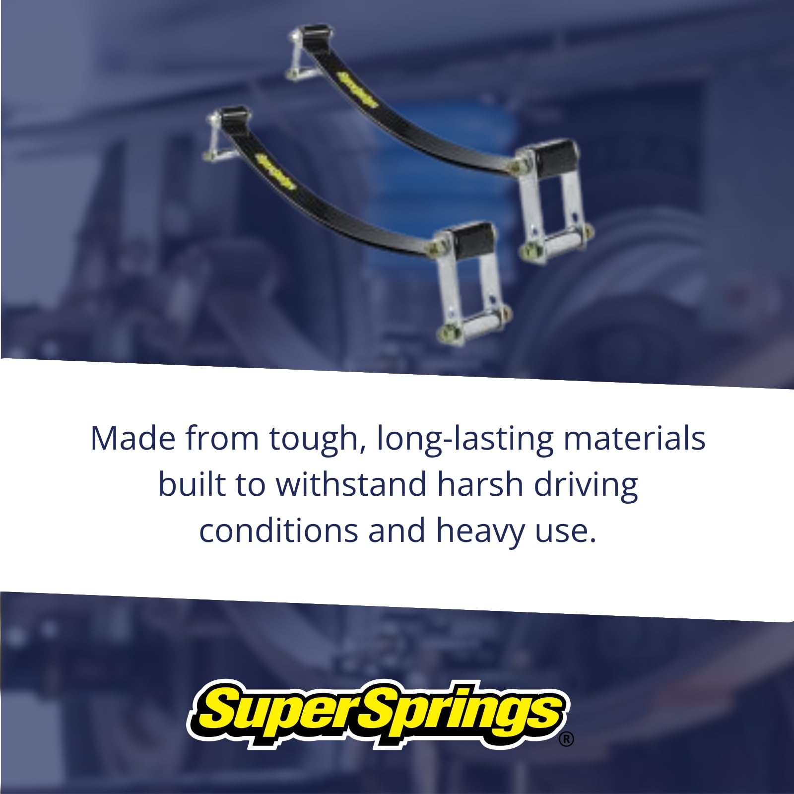 SuperSprings SSA25 for RAM 2500|3500, Ford F|E Series, Chevrolet|GMC Kodiak|TopKick 4500|5500, Nissan UD, Black