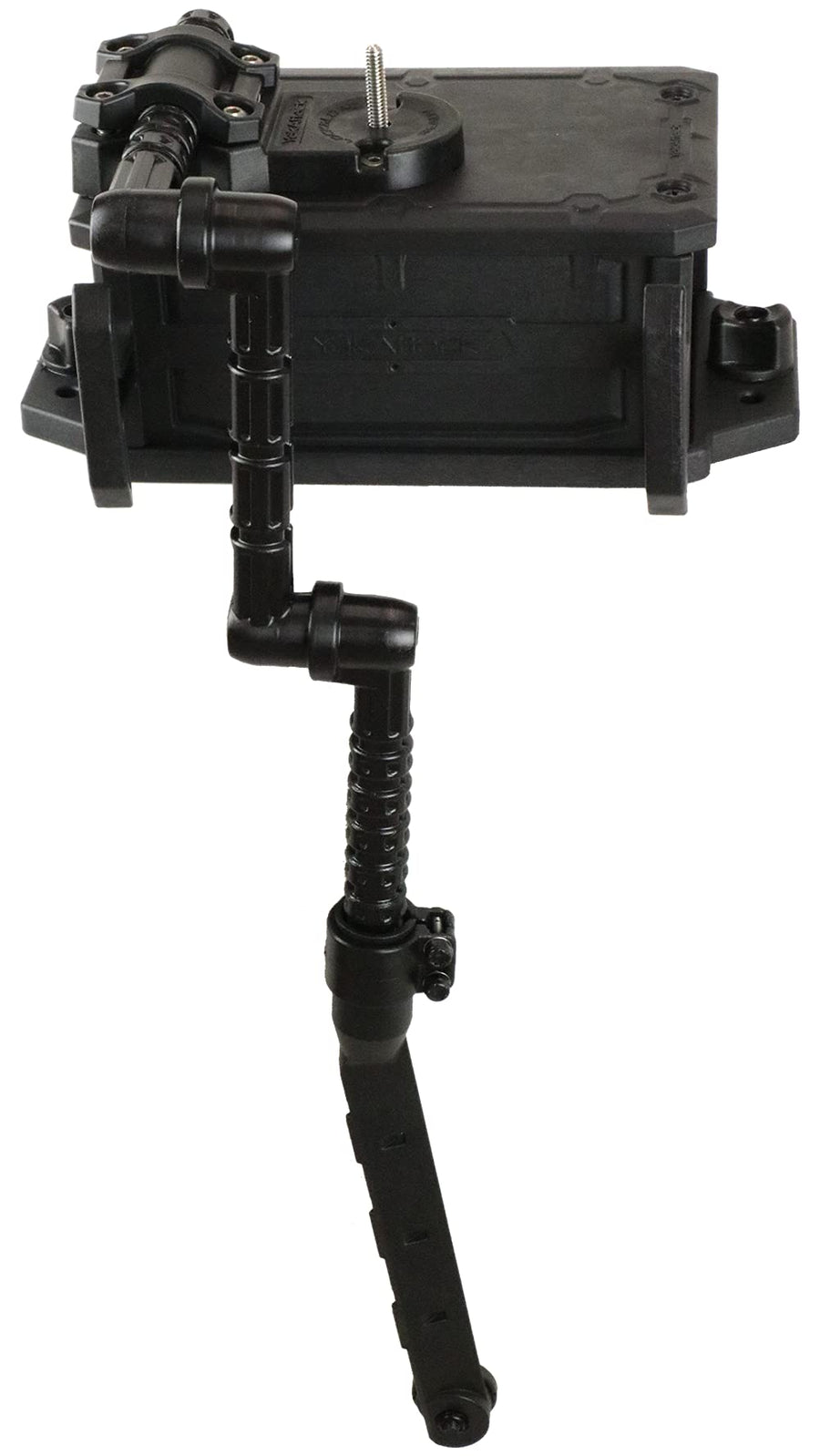 YakAttack Switchblade Transducer Arm with CellBlok | Track-Mounted Battery Box & Adjustable Fish Finder Mounting System for Kayaks | No-Drill, Easy Install | Made in USA