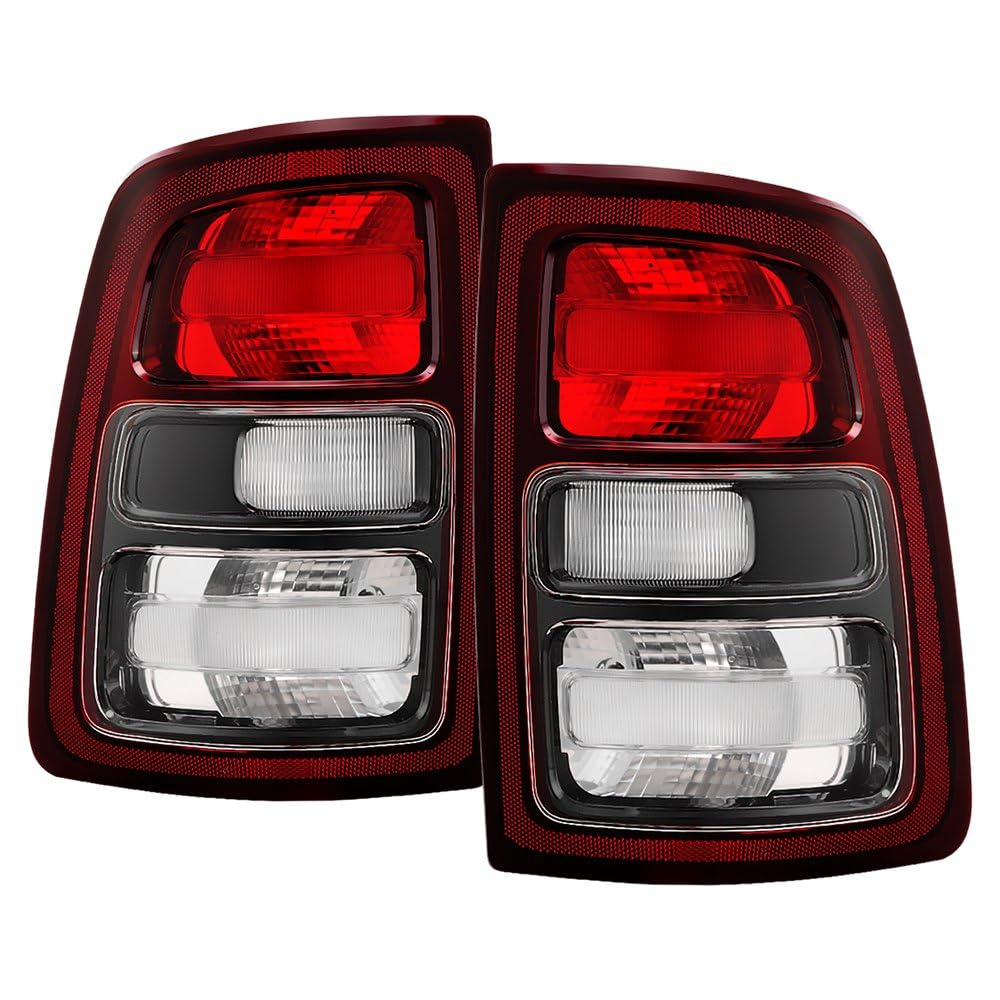Dodge Ram 2500 19-24 Spyder Big Horn/Tradesman Halogen Black Bezel Red Len Tail Light - OE Set (No Harness)