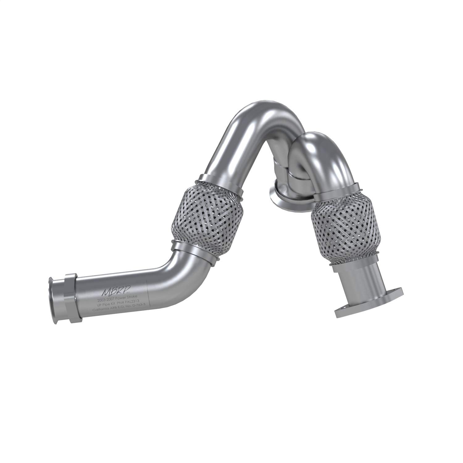 Turbo Up Pipe MBRP FAL2313, Dual (Aluminized Steel)