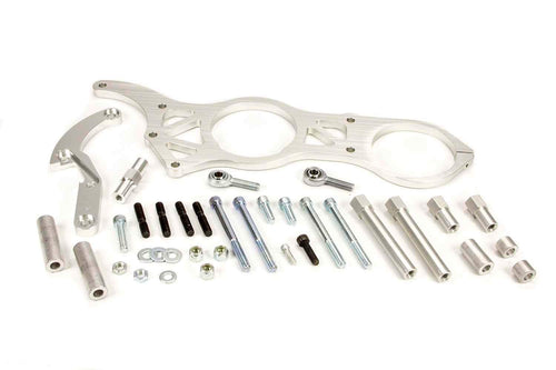 Moroso Alternator & Vacuum Pump Mounting Bracket 63867, Fits Big Block Chevy Engines w/Meziere Water Pump and 130mm Alternator