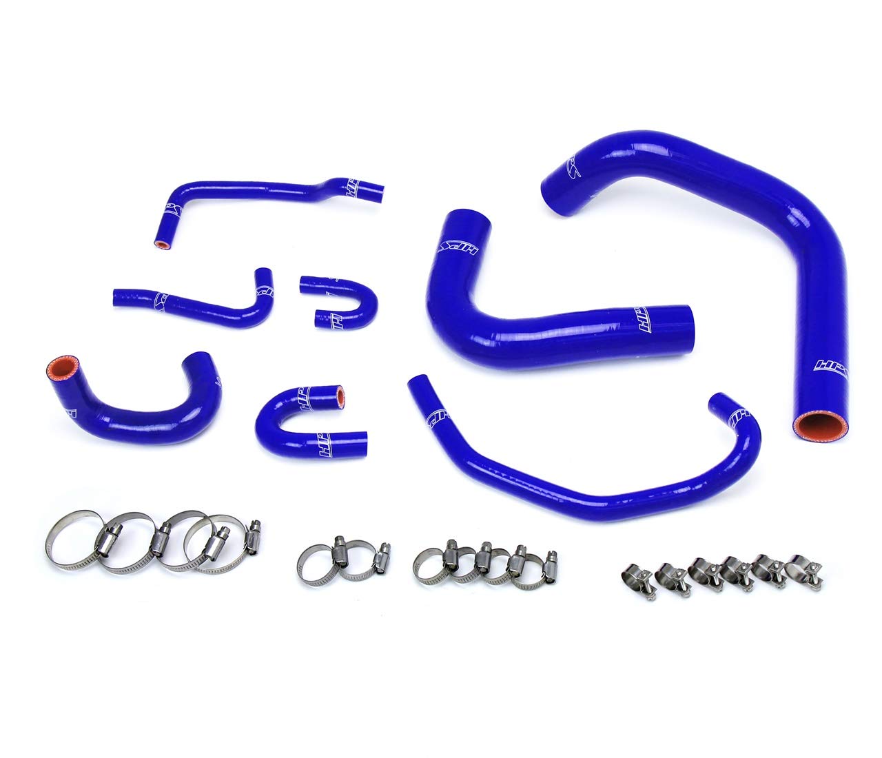 Blue HPS 57-1323R-BLUE Silicone Radiator Hose Kit Coolant