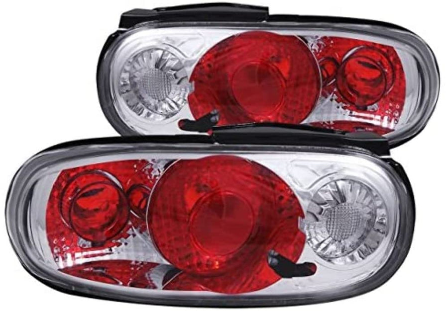 Chrome Euro Tail Light Set-Clear Lens ANZO USA 221075