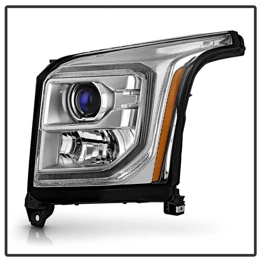 GMC Yukon & Yukon XL 2015-2020 Spyder (POE) Halogen Only OEM Style Headlights - Low Beam-H11(Included) ; High Beam-HB3(Included) ; Signal-LED - Chrome